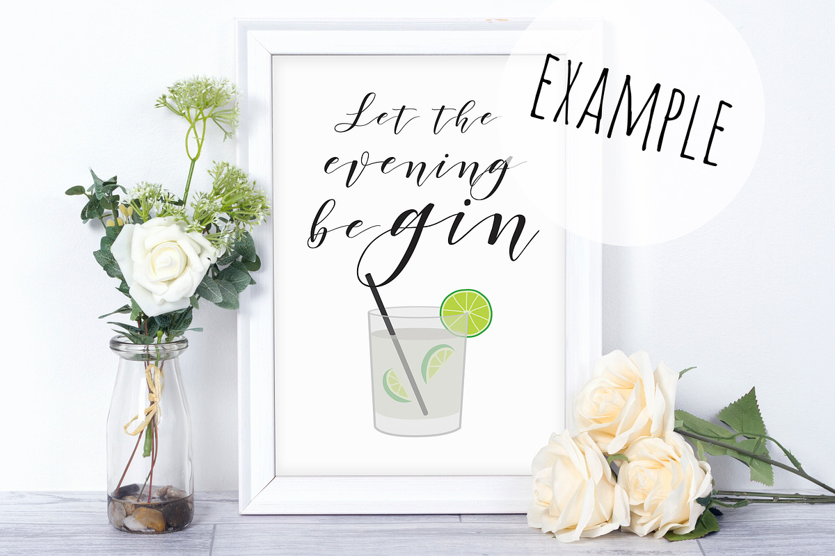 White Frame Mockup Scene, a Print Template by Pixomize (Photo 2 of 2)