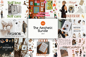 The Aesthetic BUNDLE: 8 in 1, an Object Graphic by divanovskaya_nv