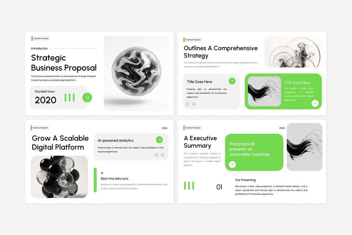 Minimalist Business Proposal Deck, a Presentation Template by Eklip Studio (Photo 3 of 6)