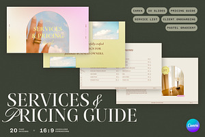 Services and Pricing Guide Canva