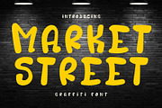 Market Street - Graffiti font, a Handwritten Font by Brown Cupple (Thumbnail 1 of 3)