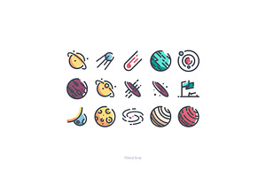 Space 50 Icons