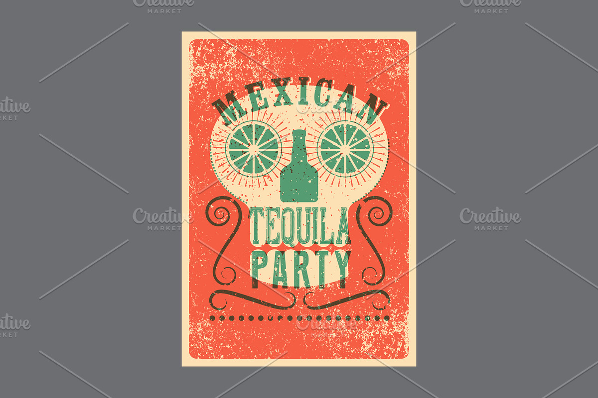 Mexican Party vector poster set., a Food Illustration by PoPaShop (Photo 8 of 10)