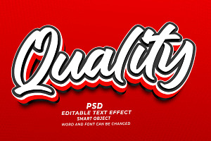 Quality PSD 3d Editable Text Effect