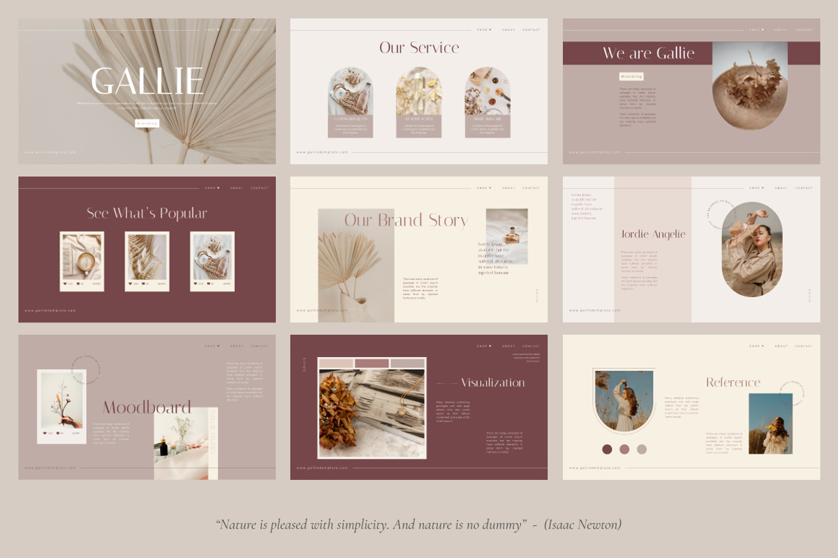 Gallie - PowerPoint Template, a Presentation Template by Secret Visual (Photo 7 of 11)