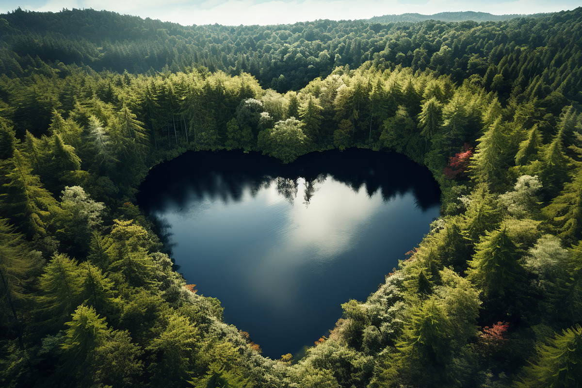 The Hearts of Nature - 23 images, a Decorative Illustration by Handmadefont (Photo 3 of 10)
