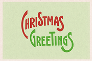 Vintage Christmas Lettering #1, a Seasonal Illustration by JoshuaRed Design (Thumbnail 4 of 8)