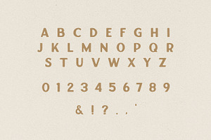 Gold Camp Handmade Display Font