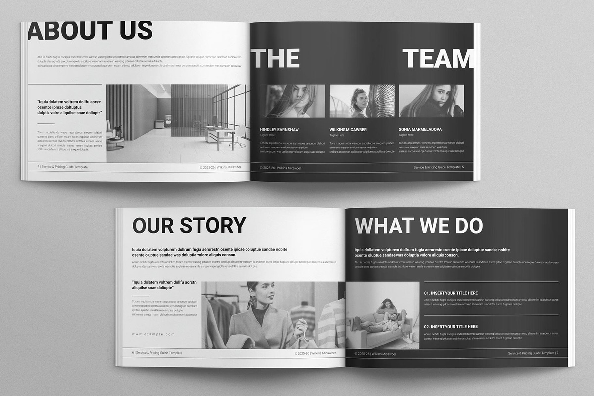 Service & Pricing Guide Landscape, a Brochure Template by E-Type (Photo 3 of 7)