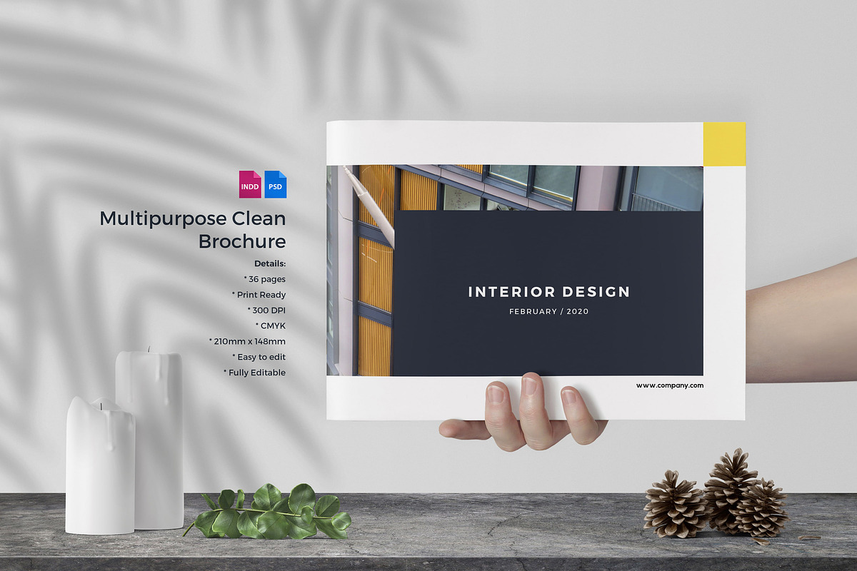 Multipurpose Clean Brochure, a Brochure Template by ShapShapy (Photo 1 of 5)