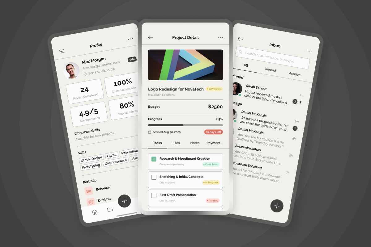 Task & Deadline Tracker Mobile UI preview 3