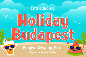 Holiday Budapest - Fun Display Font