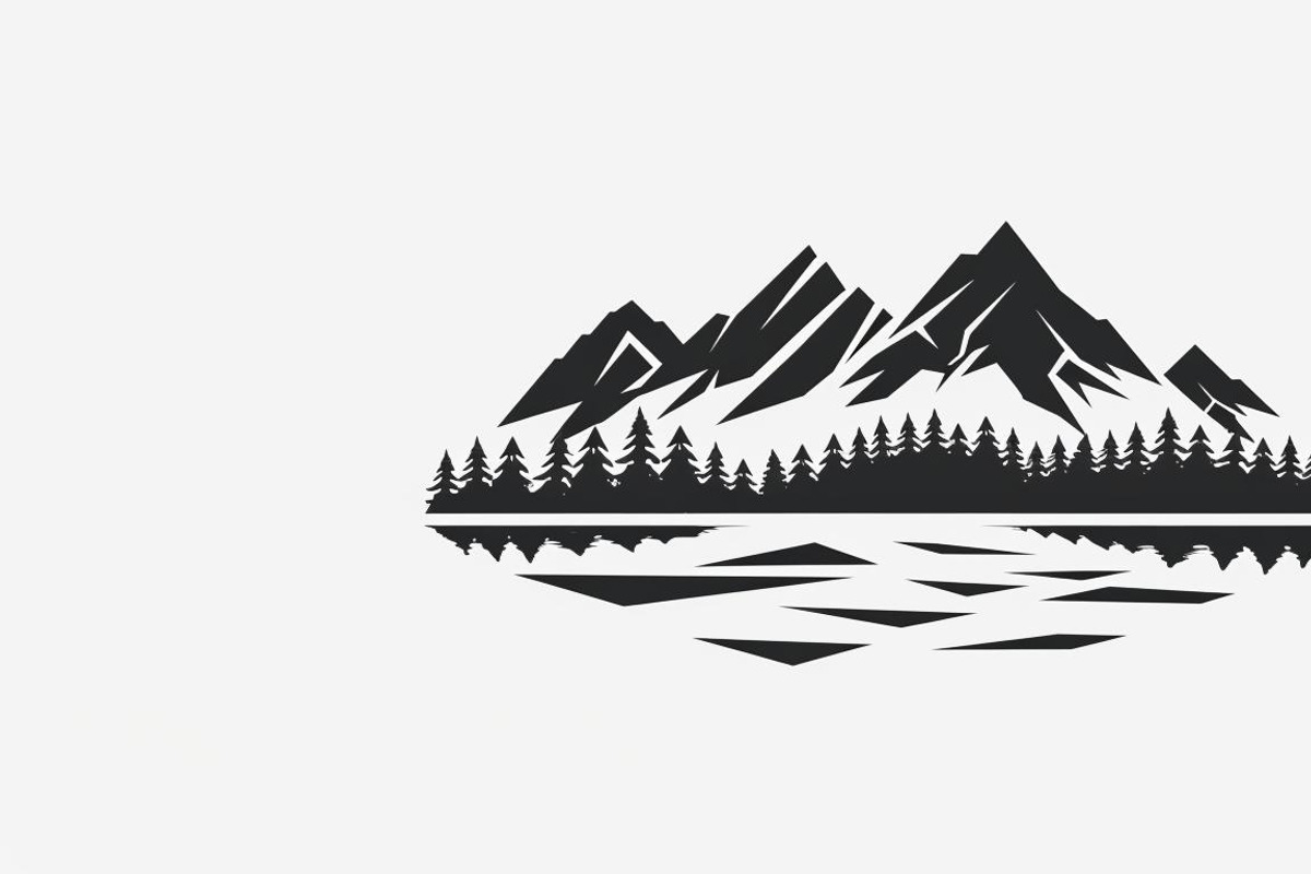 Majestic Mountain and Tree Vector, a Graphic by hafijul (Photo 5 of 9)