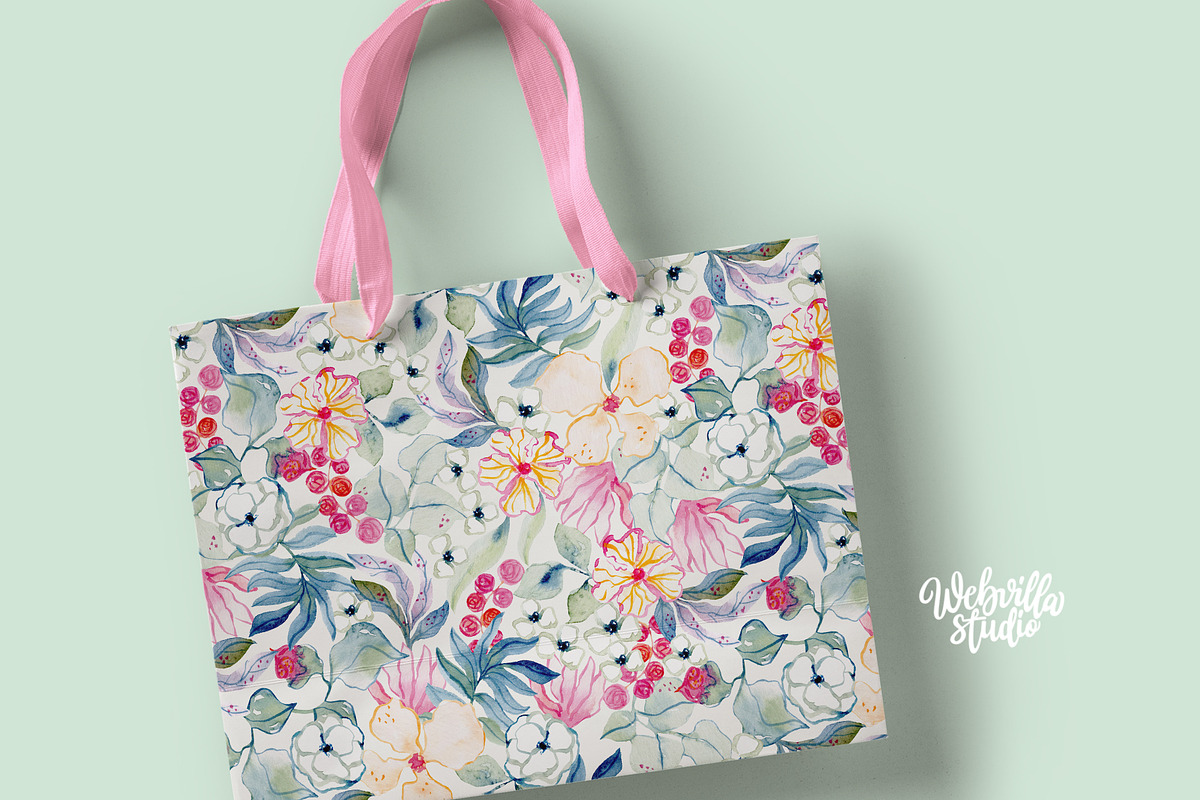 Springtime Blooms Pattern, a Pattern Graphic by Webvilla Studio