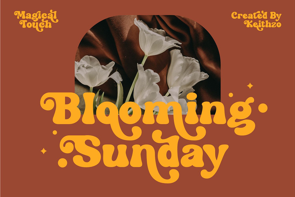 Magical Touch - Retro Serif Font, a Serif Font by Keithzo (Photo 3 of 8)