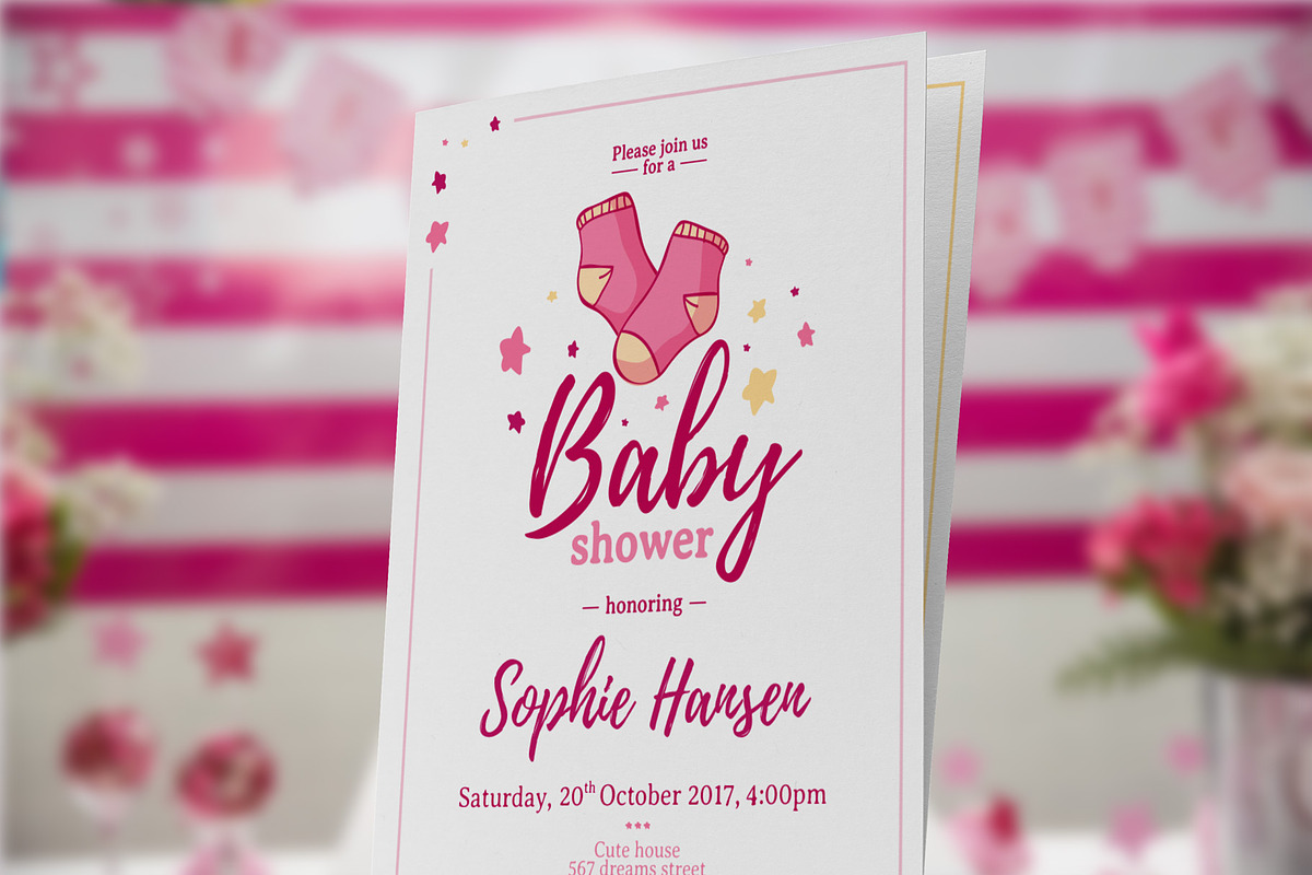 Boy&Girl - Baby Shower Invitation, a Card Template by Uniyok (Photo 3 of 4)