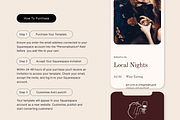 Wine Bar/Venue Website Template, a Squarespace Template by WebInAWeek (Thumbnail 5 of 6)