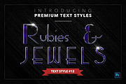 Rubies & Jewels #1 - 20 Text Styles, a Layer Style Add-On by Jonas Stensgaard (Thumbnail 13 of 23)