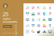 25 Digital Accessibility Icons, an Icon by IconBunny (Thumbnail 1 of 2)