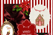 Whimsy Christmas. Watercolor art., an Object Graphic by ma_i_vi (Thumbnail 2 of 10)