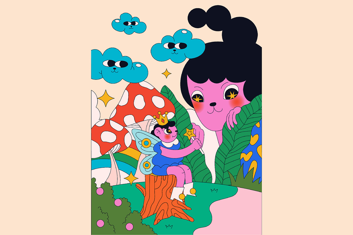 Fairytale Childbook Illustration, an Illustration by graphicook