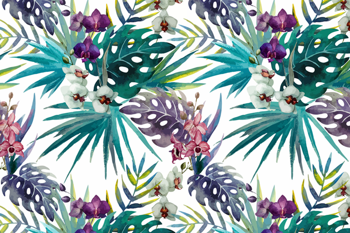 Set of Tropical Floral Patterns, a Pattern Graphic by Lembrik's Artworks (Photo 5 of 7)