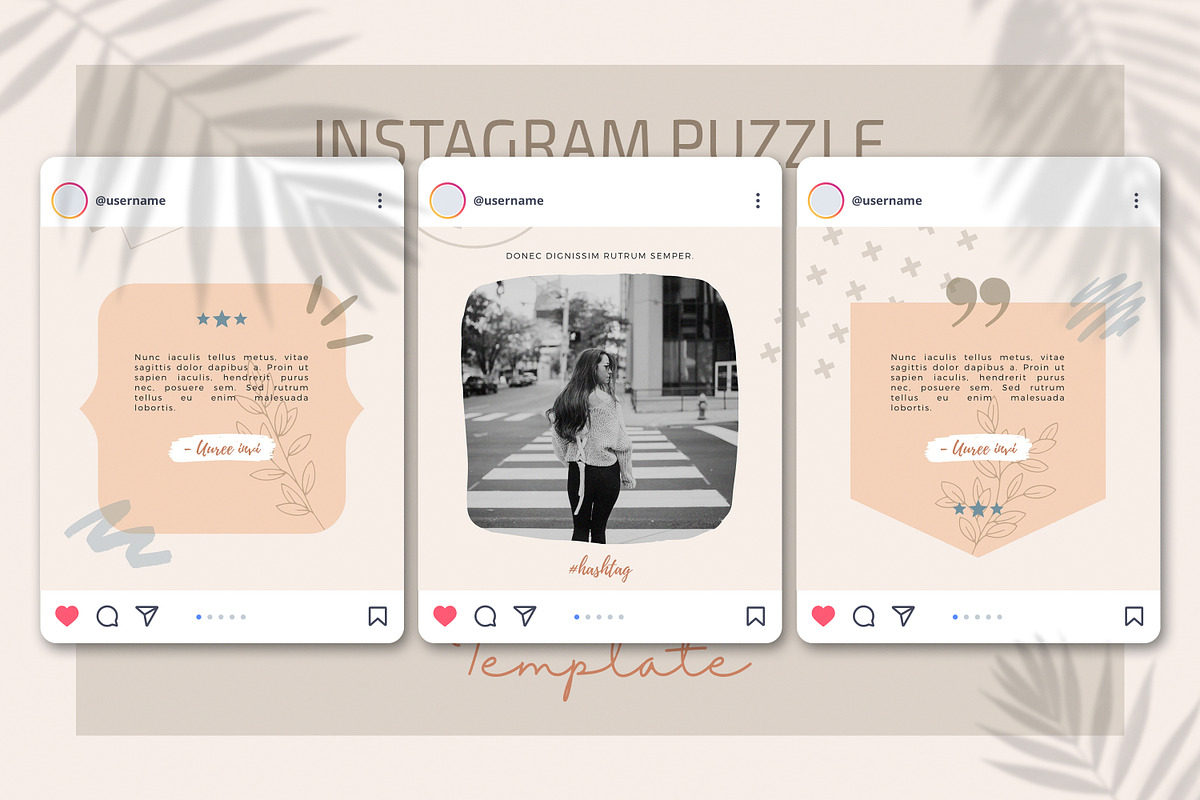 Canva Instagram Puzzle Template, a Social Media Template by UP Studio (Photo 5 of 7)