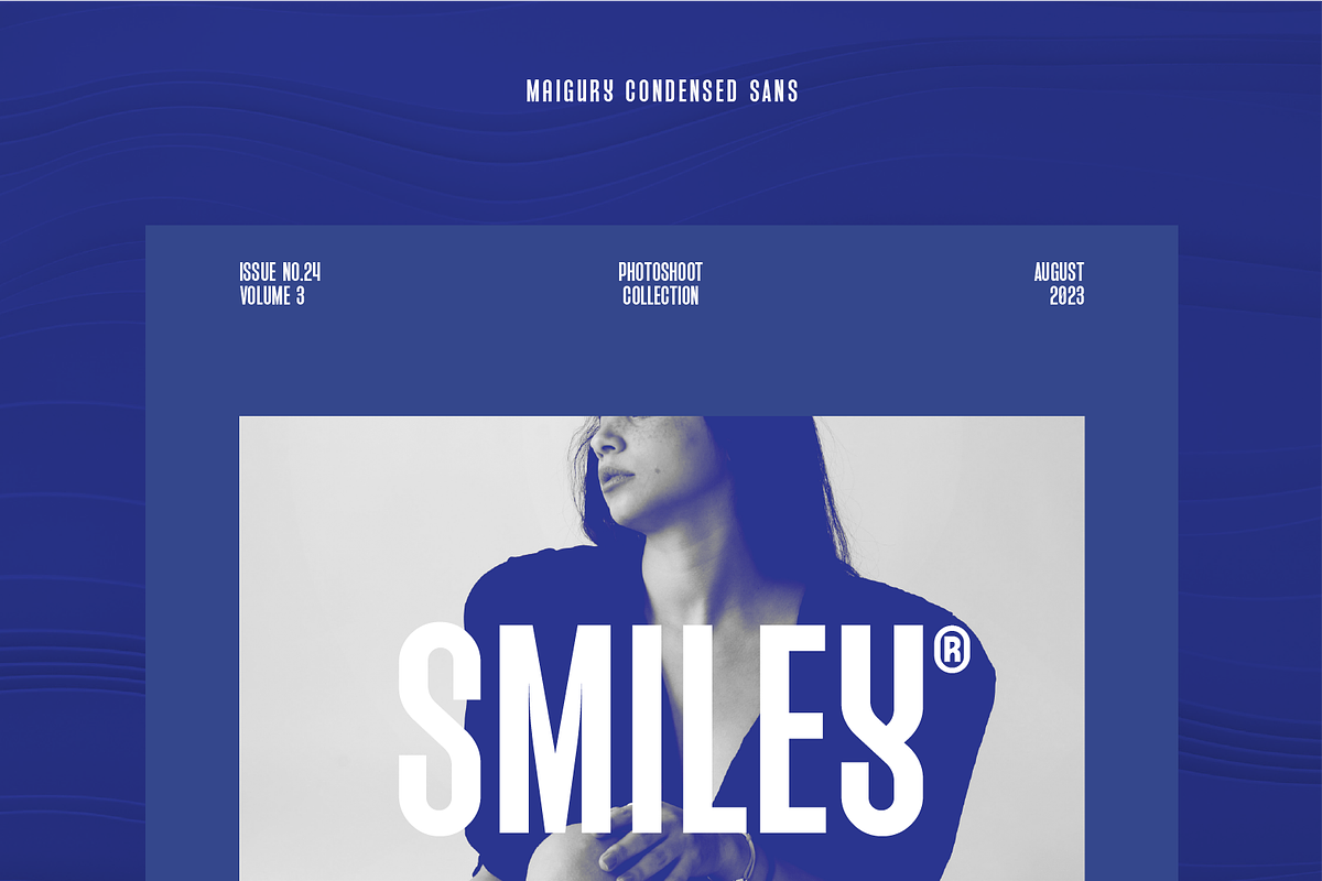 SS Maigury - Condensed Sans Font, a Sans Serif Font by Typocracy Studio (Photo 8 of 12)