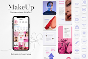 300 Color MakeUp Social Media BUNDLE, a Social Media Template by PatternLab. (Thumbnail 1 of 9)