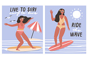 Summer Vibes illustration v.2, an Illustration by Nastya Tkachova (Thumbnail 3 of 7)