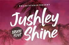 Jushley Shine - BRUSH FONT
