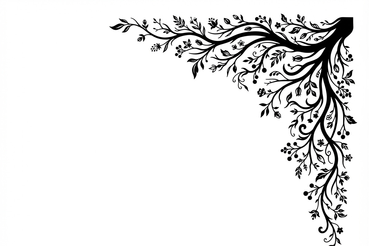 50 Tree Branch Corner Silhouette, a Decorative Illustration by Amazin_art (Photo 9 of 25)