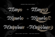Bellvira Tattoo | Script Tattoo, a Blackletter Font by Denustudios (Thumbnail 6 of 12)
