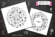 65 Music hand drawn elements set!, an Object Illustration by Natasha-Pankina.com (Thumbnail 2 of 5)