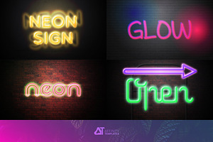 Neon Text Effect Affinity Designer