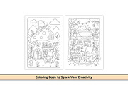 Cute Bunny Cottage Coloring Page, an Education Illustration by DesignDevisers (Thumbnail 3 of 5)