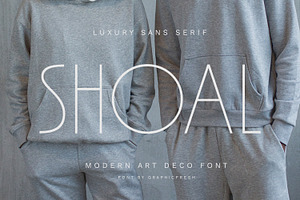 Shoal - Modern Art Deco Font