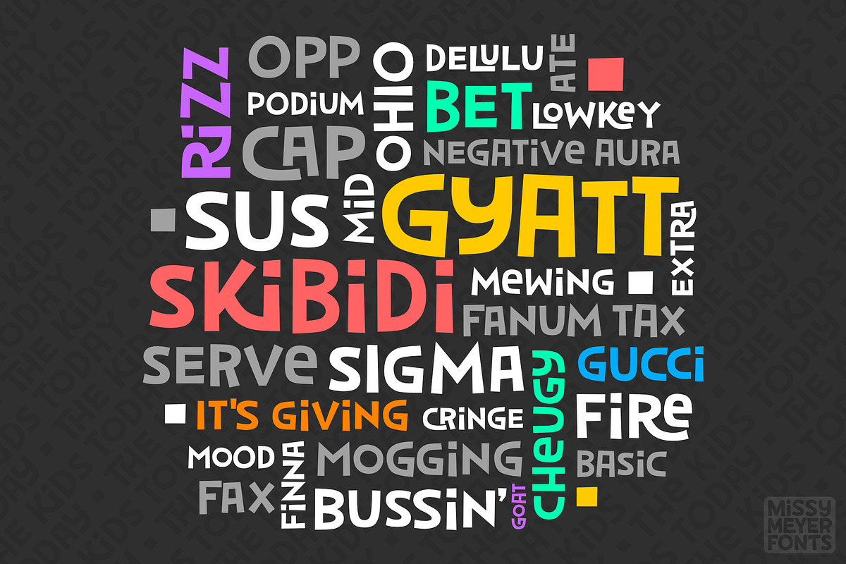 Dorky Laugh: a quirky fun font!, a Sans Serif Font by Missy Meyer (Photo 5 of 8)