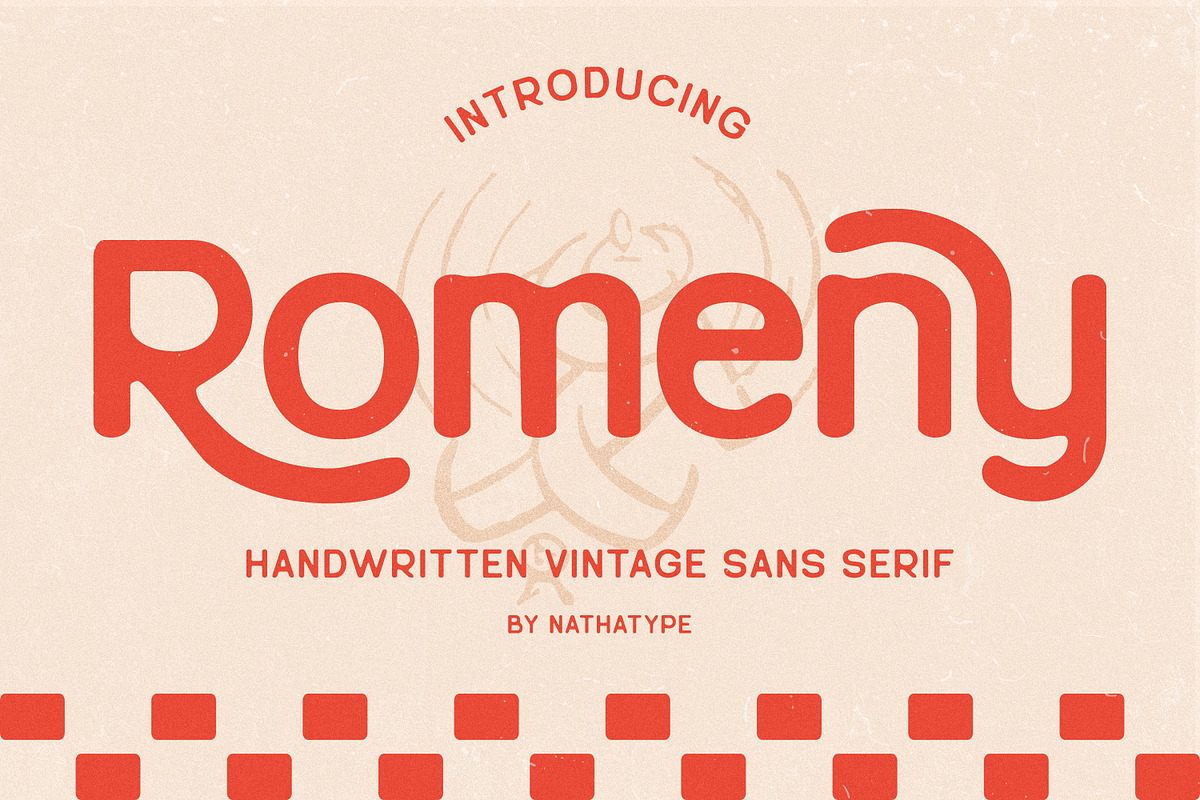 Romeny, a Sans Serif Font by Nathatype (Photo 1 of 13)
