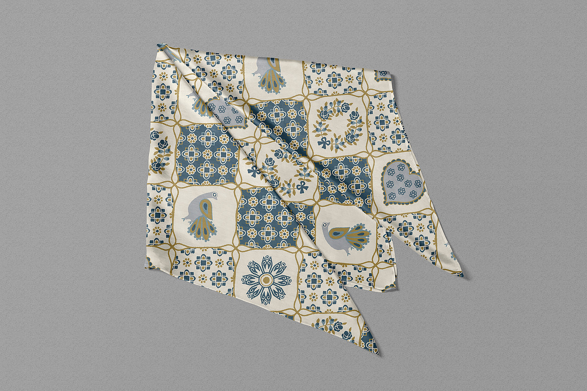 Folk Bird Seamless Pattern Bundle, a Pattern Graphic by StudioGlouna (Photo 8 of 9)