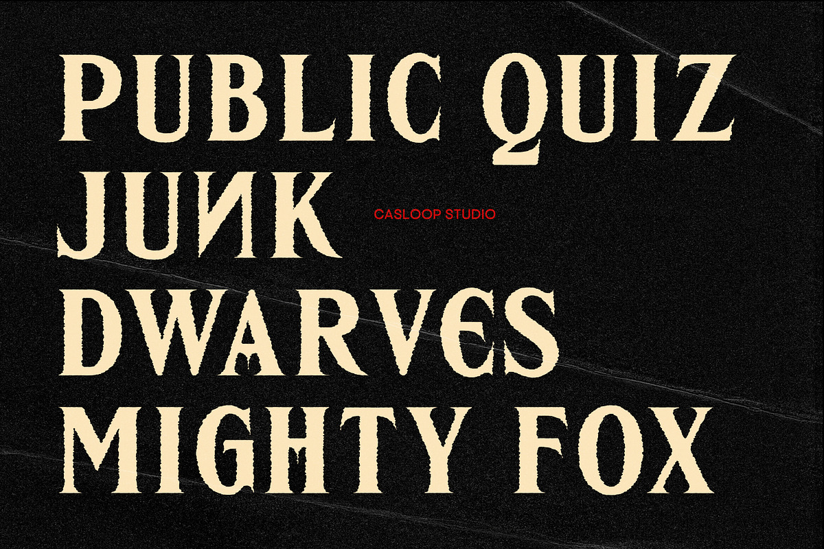 Stranger Friz - Horror Movie 2 Fonts, a Serif Font by Casloop Studio (Photo 7 of 8)