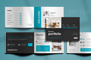 Modern Brand Portfolio Template, a Brochure Template by ContestDesign