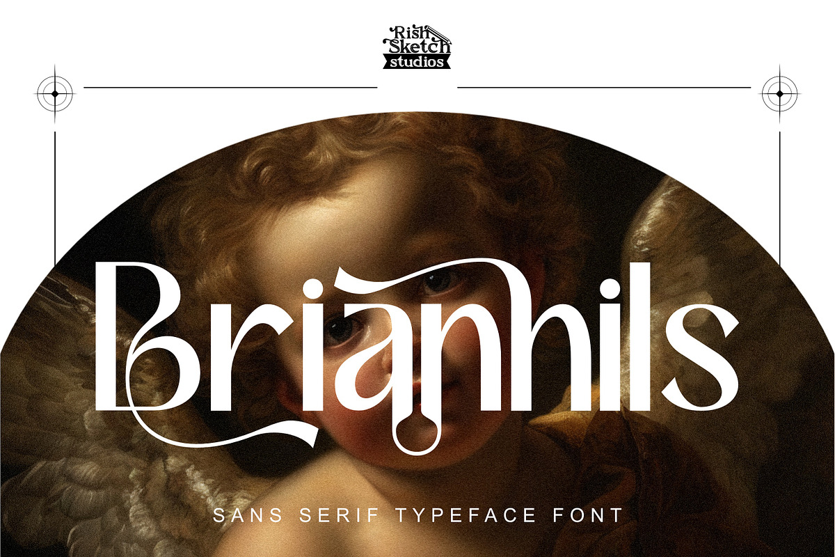 Brianhills - Sans Serif Typeface Fon, a Sans Serif Font by Rishsketch (Photo 1 of 15)