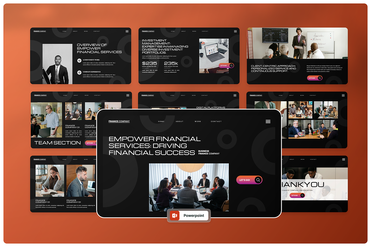 Perkada - Finance Company Powerpoint, a Presentation Template by Annora Studio (Photo 1 of 5)