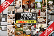 BEST SELLERS BUNDLE - Woven Blanket, a Household Mockup by VisualGrid (Thumbnail 1 of 13)