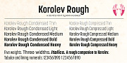 Korolev Rough, a Sans Serif Font by Device (Thumbnail 6 of 8)