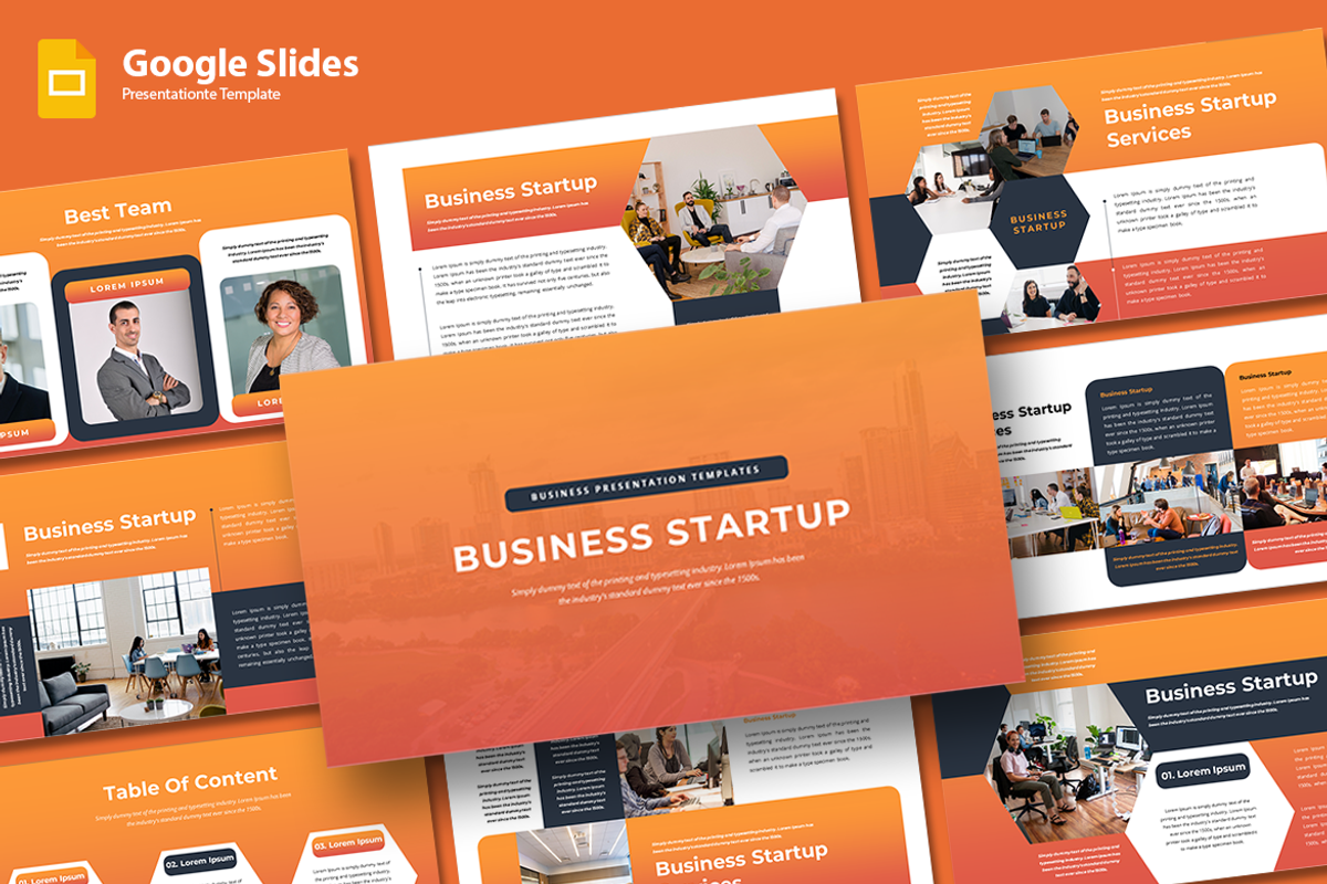 Business Startup - Google Slides, a Presentation Template by artchiles_design (Photo 1 of 4)