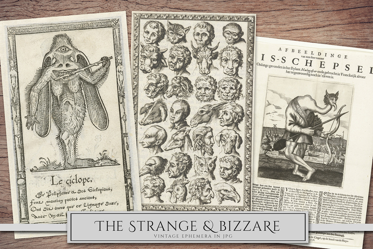 Vintage Mythical Creatures Clipart, a Person Illustration by Secret Helper (Photo 5 of 10)