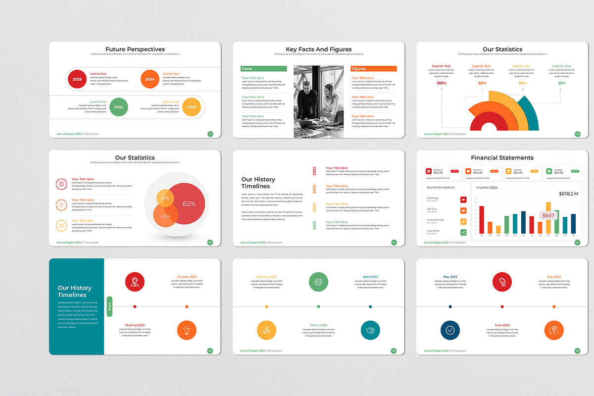 Annual Report Keynote Template, a Presentation Template by Design Vault (Photo 6 of 9)