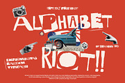 Alphabet Riot Experimental Ransom, a Sans Serif Font by Heinzel Std (Thumbnail 1 of 13)